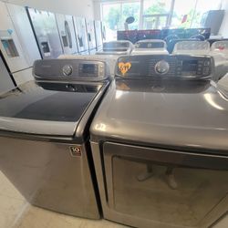 Tap Load Washer And Electric Dryer Set Used In Good Condition With 90days Warranty 