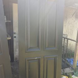 Wood Front Door / Puerta Madera Entrada