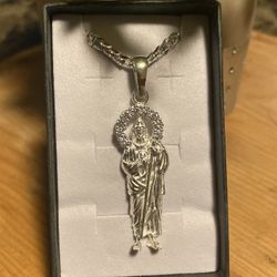 Chain Cubana  San Judas Sterling Silver 925