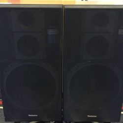 Technics Vintage Pair Of 3-way HI-Fi 150-watts Floor Standing Speakers 