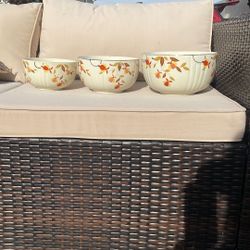 Vintage Hall's Kitchenware Mixing Bowls