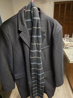 Peacoat with Scarf