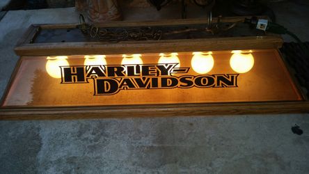 Harley pool table light sales