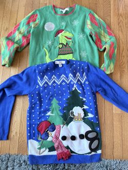 Ugly Christmas Sweater - Size Medium - 2 For 1