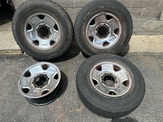 f250 super duty 17 inch chrome steel rims 8 on 170 lug pattern