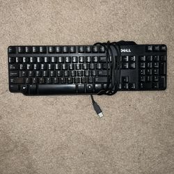 Dell Black Wired Computer Keyboard