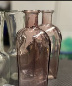 9” Pink Bottle Decor (5 Available- $5 Each)