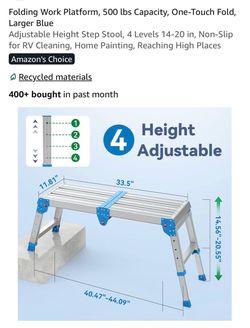 Folding work platform