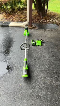 Green works 40v cordless string trimmer