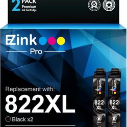 822XL 822 XL Remanufactured Ink Cartridges Replacement for Epson 822XL 822 T822 Ink Cartridges Use for Workforce Pro WF-3820 WF-4833 WF-4820 WF-4830 W