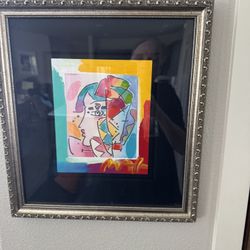 Peter Max "Love" Lithograph Originally enhansed