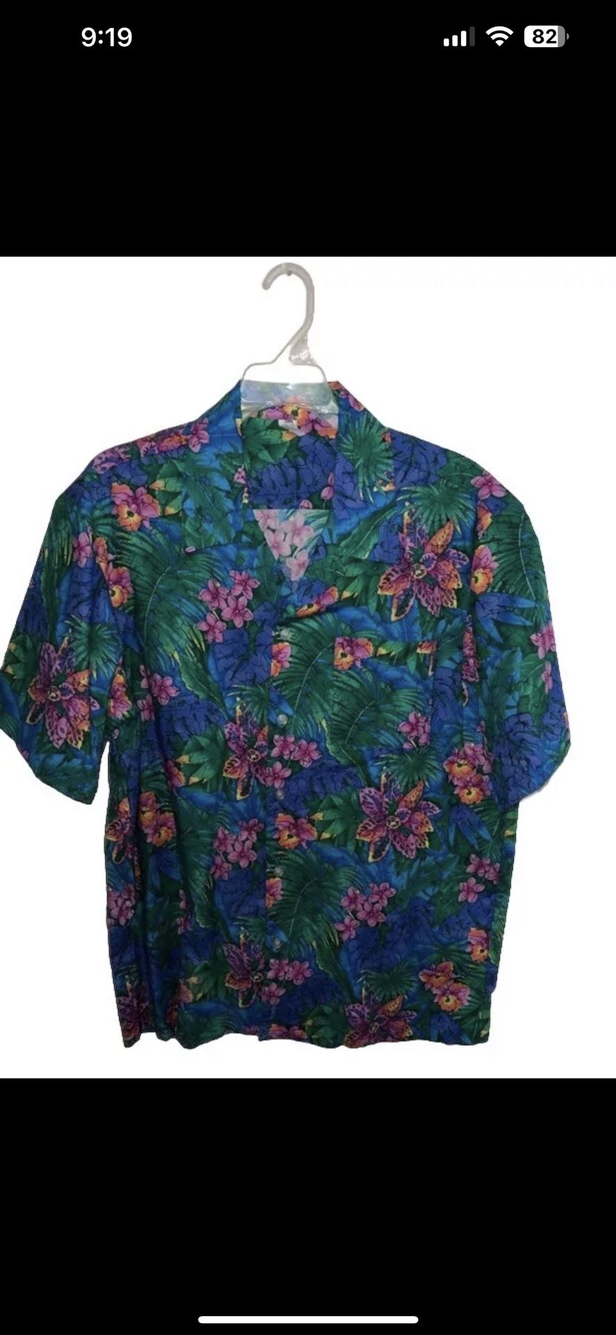 vintage hawaiian shirt Made In USA SIZE LARGE RARE