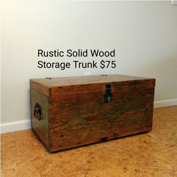 Rustic Solid Wood Storage Chest For In Corvallis Or Offerup Open In The Continue To Mobile Website