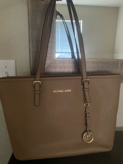 Beige Michael Kors tote bag