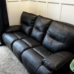 Leather Electric Reclining Couch
