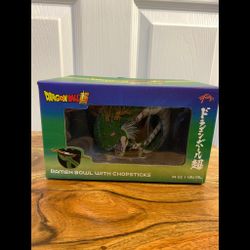 Dragon Ball Z Super Shenron Dragon  Ceramic Ramen Bowl With Wooden Chopsticks