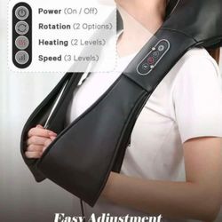 Naipo Shiatsu Back And Neck Massager With Heat Deep Kneading Massage For Neck And Back 