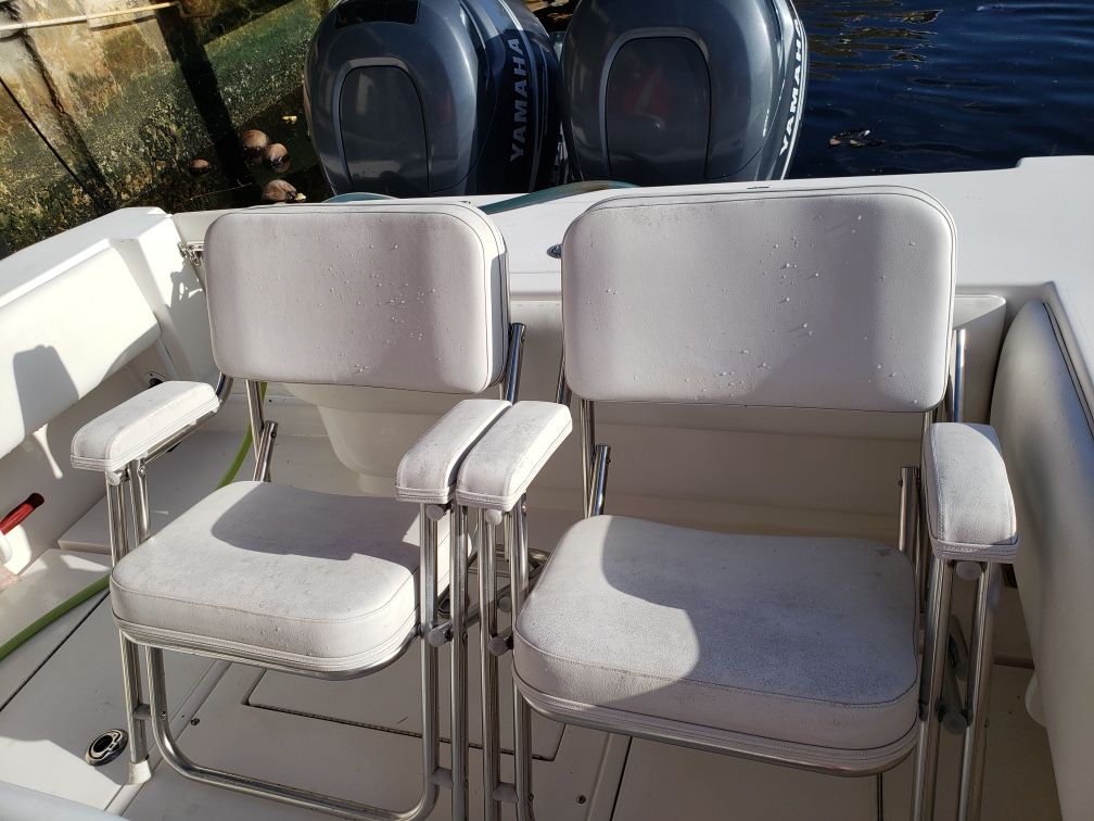 Kingfish II Stainless Steel Folding Deck Chair
