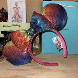 Rainbow Minnie Ears