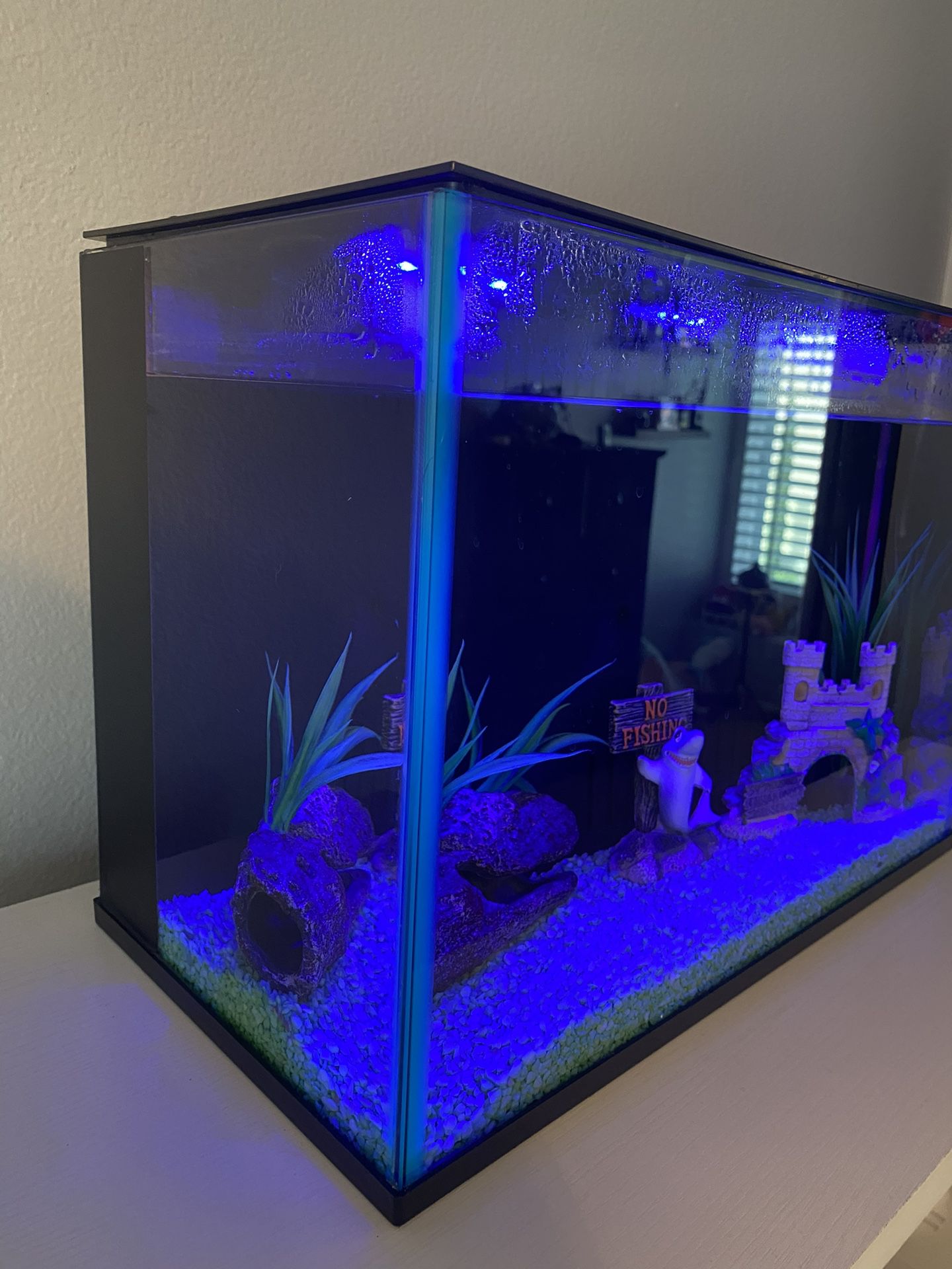 Top Fin multi- Color Fish Tank With Accessories