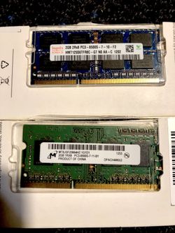 2 RAMS 2GB EACH for MacBook Pro mid 2010