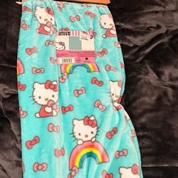 Blue hello kitty blanket