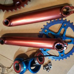 Mid School CrMo BMX 3 Pc Cranks $100 Firm No Trades