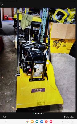 STARK USA 196CC REVERSIBLE PLATE COMPACTOR GAS 6.5HP ENGINE 4.040 LBS FORCE 24X18PLATE SIZE CONCRETE TAMPER MACHINE PAVER