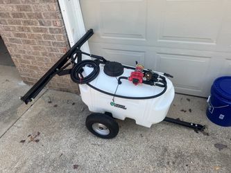 Yard guard 25 gal pull behind sprayer