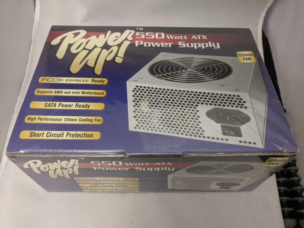 PowerUp 550 watt ATX Desktop Computer Power Supply