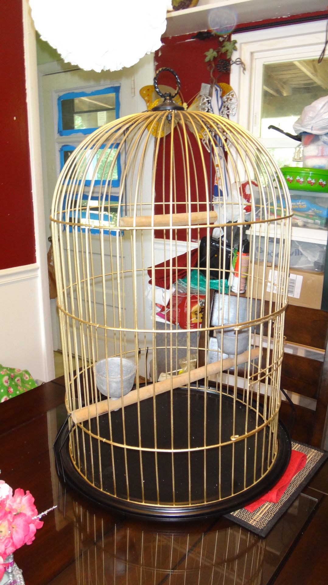 LARGE BIRD CAGE VINTAGE DESIGN