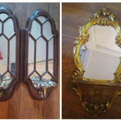 Two Candle Holders And Mirror  Make A Offer
