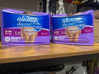 Always Discreet Incontinence Underwear S/M – 2 Packs