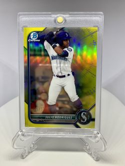 2022 Bowman Chrome Yellow Refractor Julio Rodriguez rC /#