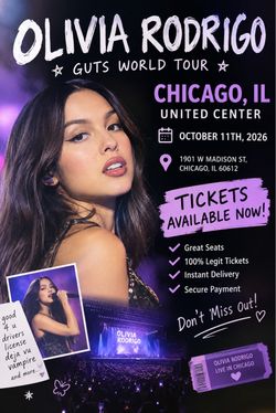 Olivia Rodrigo Chicago concert tickets