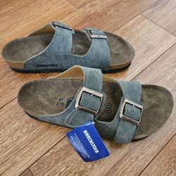 2 Pairs Of Brand New Birkenstock Arizona Sandals Size 41 Women