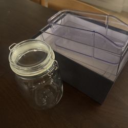 Free Mason jar + Storage Bins 