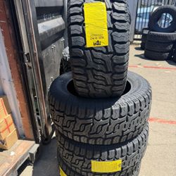 LT 33x12.50x20 RDR RT $700 CASH OUT THE DOOR All Terrain Tires installed 4) New 50,000 Mile Warranty