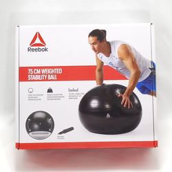 Reebok 75 cm Weighted Stability Ball Air Pump Included 