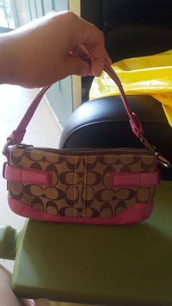 Coach pink little bag