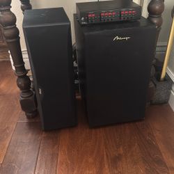 Mirage Subwoofer And B&W Speaker & Niles Speaker Selection System