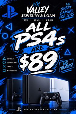 🎮 PS4 PlayStation Consoles – $89 EACH! 🎮