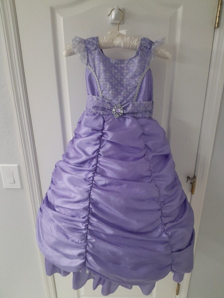 Purple Princess Halloween Kids Dress Costume 