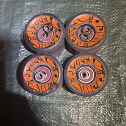 Oj,black And Orange,cruiser Wheels