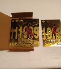 Michael Jordan 1998 upper deck Gatorade insert full 12 card set mint condition with original box