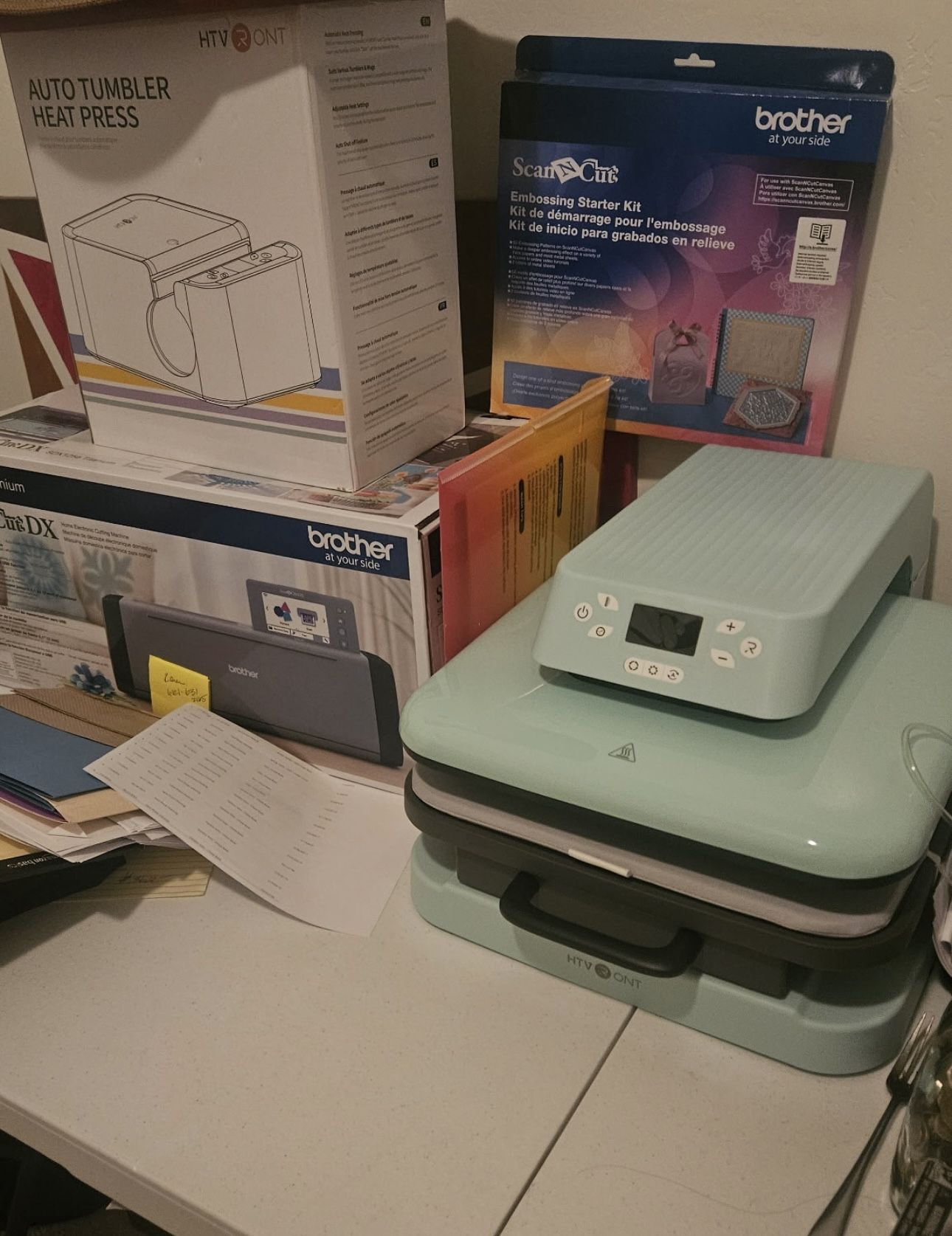 Tumbler, Heat Press, Scan And Cut