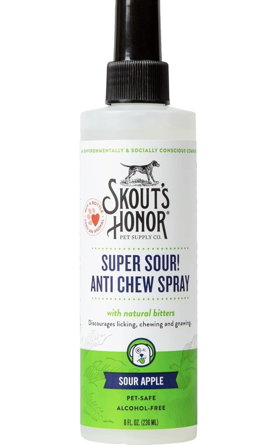 Skout's Honor Pet Supply Co Super Sour Anti Chew Spray Alcohol Free Exp 10/2026