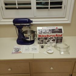 Kitchenaid Commercial stand mixer KSM5 5 qt complete bundle w/ bowl grinder shredder strainer etc