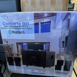 Concerto 901 Multimedia Surround Sound System  Box Never Opened 
