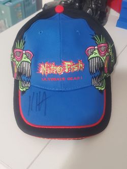 Signed Official Nitro Fish "Ultimate Gear" NHRA drag racing cap